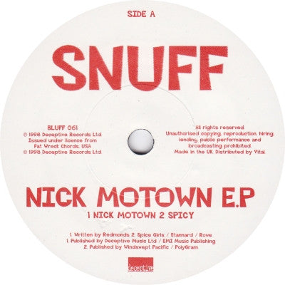 Snuff (3) : Nick Motown E.P (7", EP)