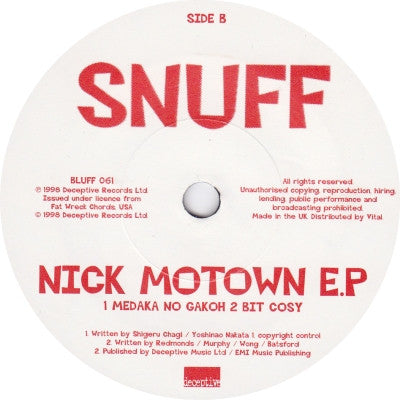 Snuff (3) : Nick Motown E.P (7", EP)
