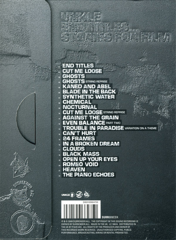 UNKLE : End Titles... Stories For Film (CD, Album, Ltd, Dig)