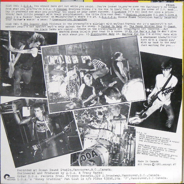 D.O.A* : Hardcore 81 (LP, Album)