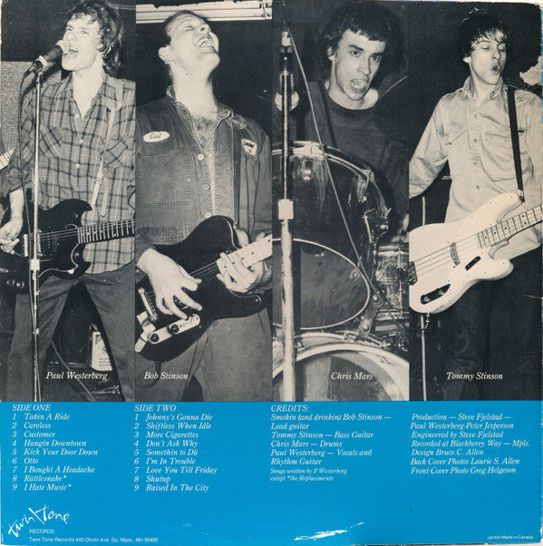 The Replacements : Sorry Ma, Forgot To Take Out The Trash (LP, Album)