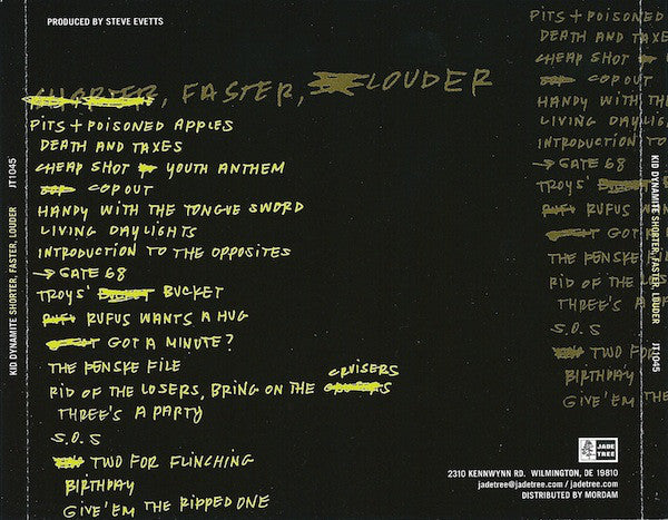 Kid Dynamite (3) : Shorter, Faster, Louder (CD, Album, RE)