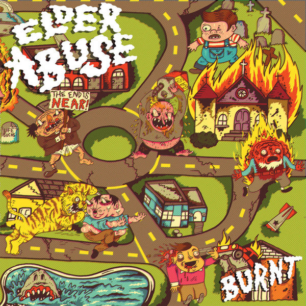 Elder Abuse : Burnt (LP, Album, Ltd, Bla)