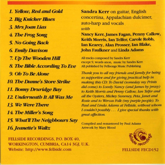 Sandra Kerr : Yellow, Red & Gold (CD, Album, Comp)