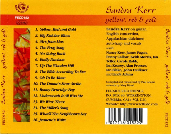 Sandra Kerr : Yellow, Red & Gold (CD, Album, Comp)