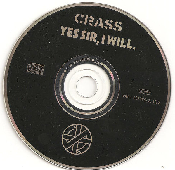 Crass : Yes Sir, I Will (CD, Album, RE)