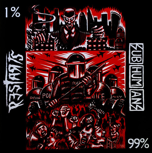 Subhumans / Restarts : 99% / 1% (7", Whi)