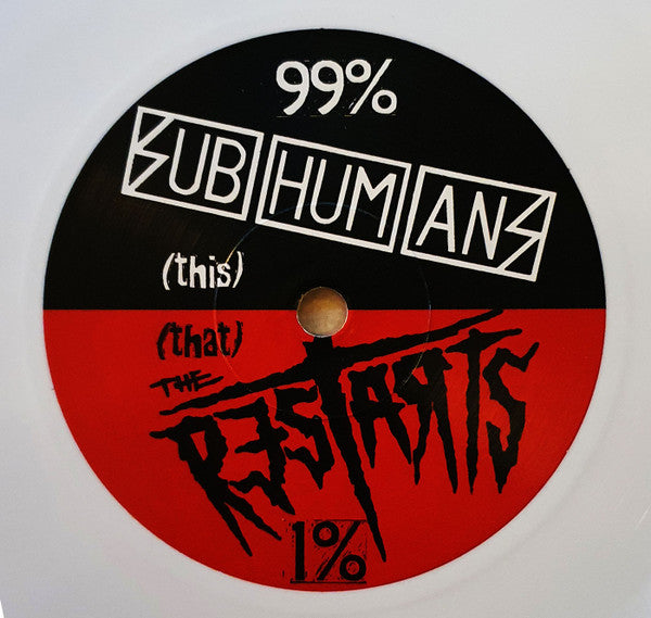 Subhumans / Restarts : 99% / 1% (7", Whi)