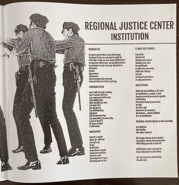 Regional Justice Center : Institution  (12", S/Sided, EP)