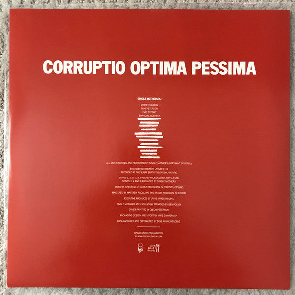 Single Mothers : Negative Qualities (LP, Album, Ltd, RP, Cle)