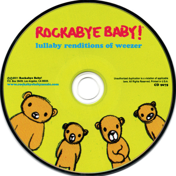 Andrew Bissell : Rockabye Baby! Lullaby Renditions Of Weezer (CD, Album)