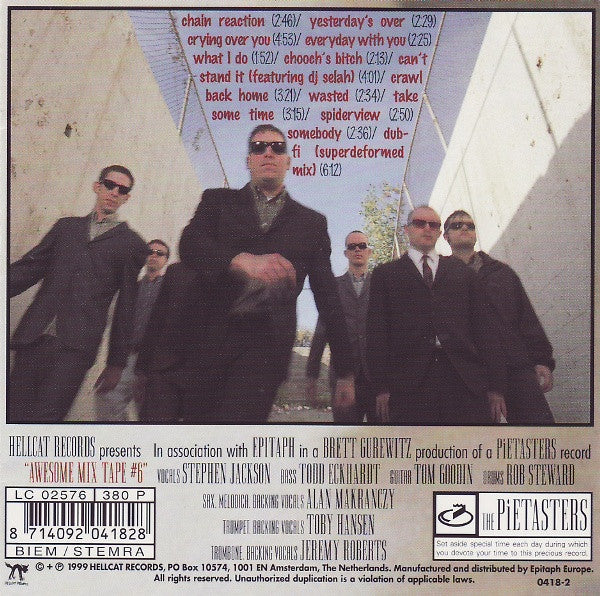 The Pietasters : Awesome Mix Tape #6 (CD, Album)
