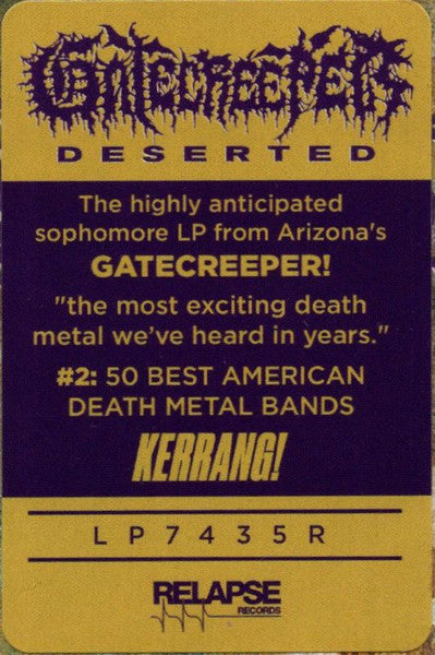 Gatecreeper : Deserted (LP, Album)