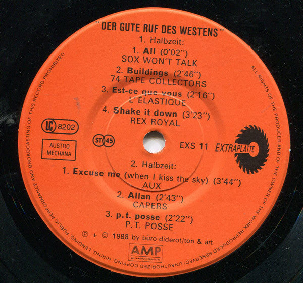 Various : Der Gute Ruf Des Westens (7", Comp, Smplr)