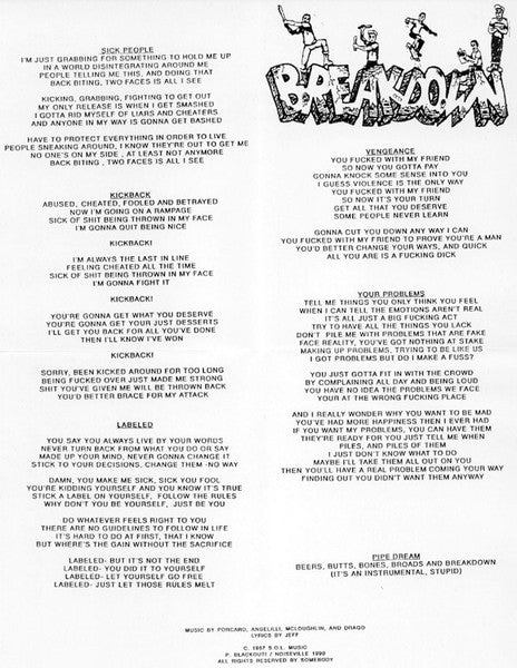 Breakdown (4) : The '87 Demo (7")