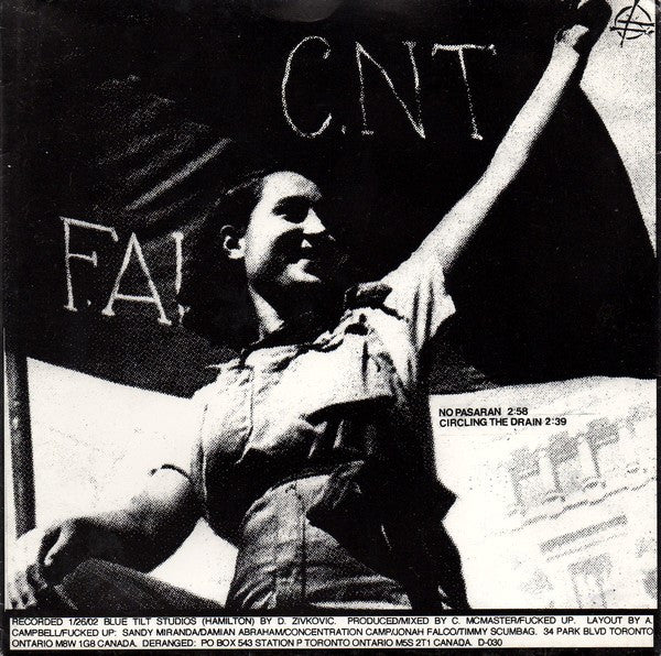 Fucked Up : No Pasaran B/W Circling The Drain (7")