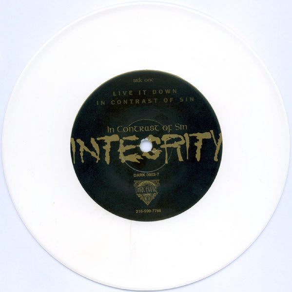 Integrity (2) : In Contrast Of Sin (7", RE, Whi)
