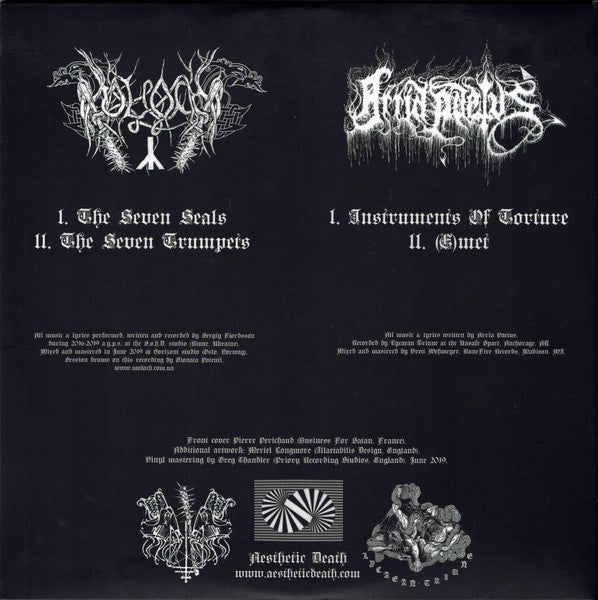 Moloch (4) / Arria Paetus : Moloch / Arria Paetus (LP, Ltd, Gat)