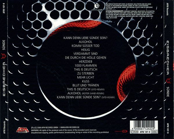 Eisbrecher : Sünde (CD, Album, Enh, Ltd, Dig)