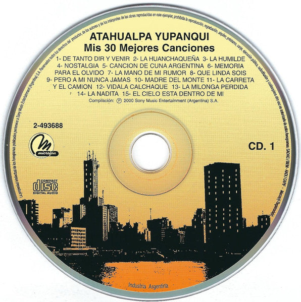 Atahualpa Yupanqui : Mis 30 Mejores Canciones (2xCD, Comp)