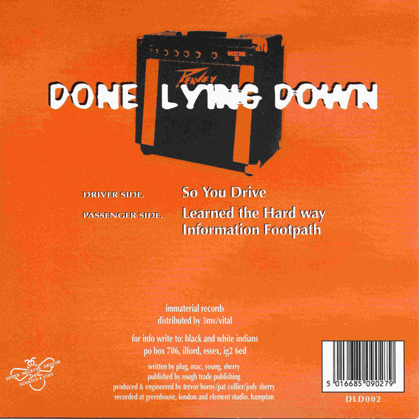 Done Lying Down : So You Drive (7", Single)