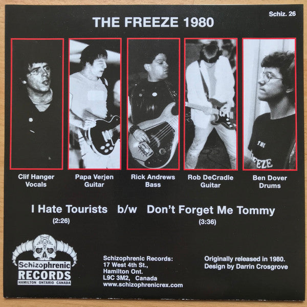 The Freeze : I Hate Tourists (7", RE)