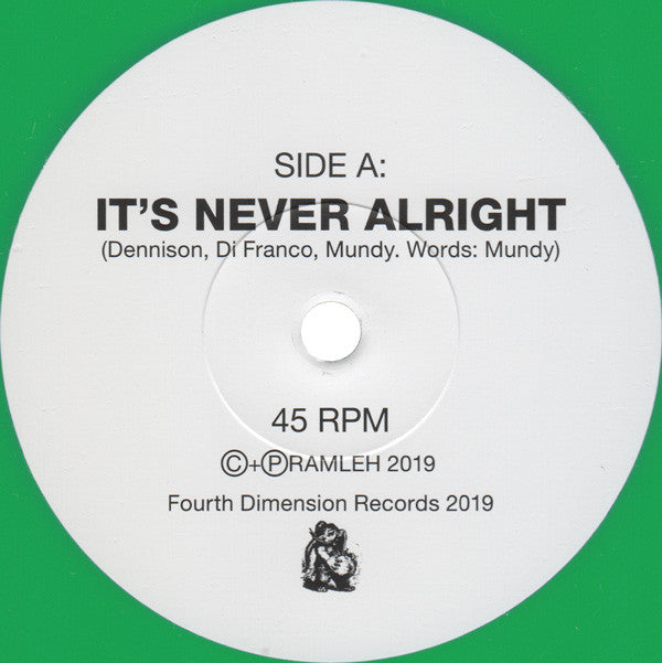 Ramleh : It's Never Alright / Kerb Krawler (7", Single, Gre)
