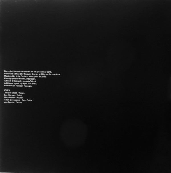 Idles : A Beautiful Thing: Idles Live At Le Bataclan (2xLP, Album, Ltd, Ora)