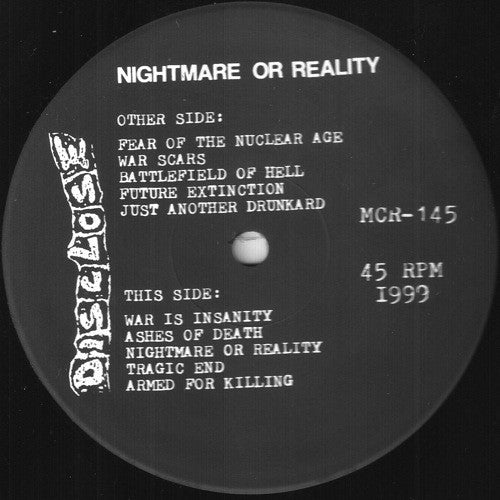 Disclose : Nightmare Or Reality (12")