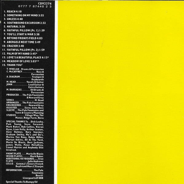 The Pale Fountains : Pacific Street (CD, Album, RE)