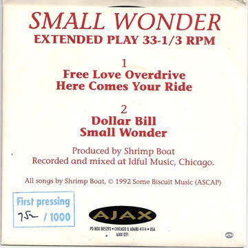 Shrimp Boat : Small Wonder (7", Ltd)