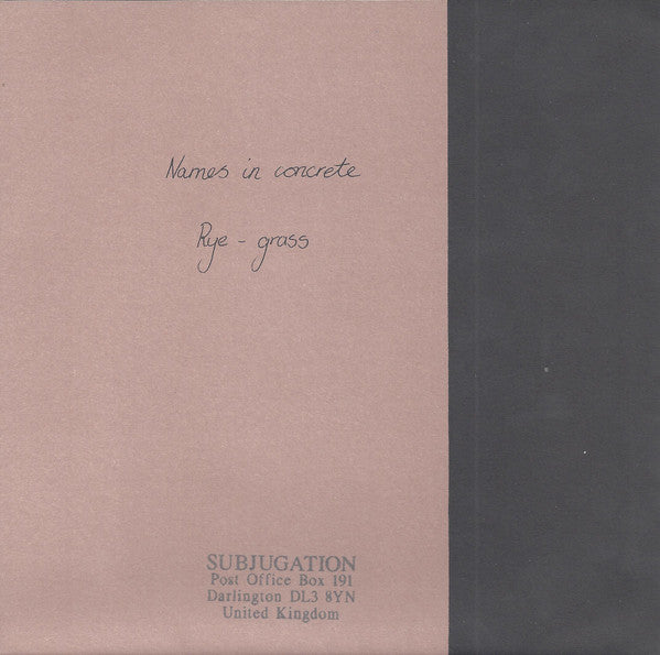 Tribute.* : Tribute. (7")