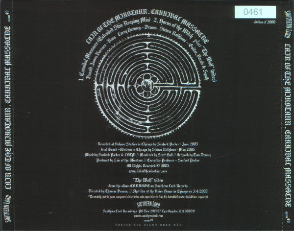 Lair Of The Minotaur : Cannibal Massacre (CD, Mini, EP, Enh, Ltd, Num)