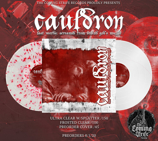 Cauldron (9) : Last Words: Screamed From Behind God's Muzzle (12", EP, Fro)