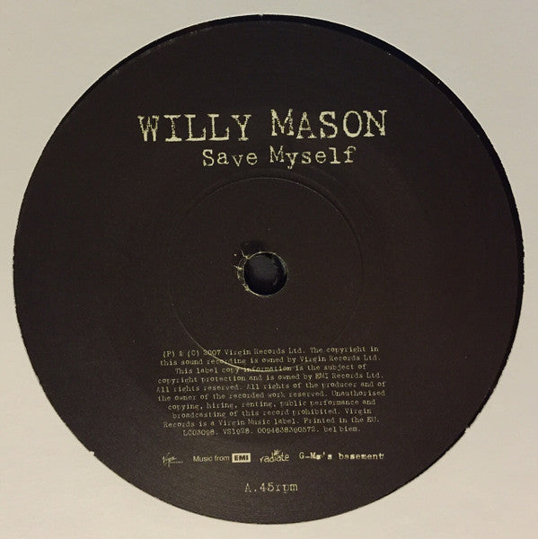 Willy Mason : Save Myself (7", Single)