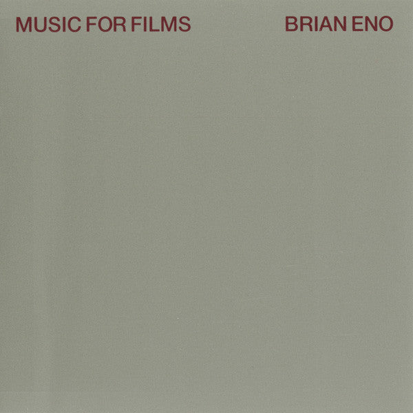 Brian Eno : Music For Films (CD, Album, RE)