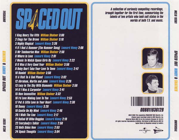 Leonard Nimoy & William Shatner : Spaced Out (The Very Best Of..) (CD, Comp, RE)