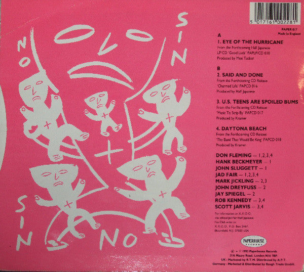 Half Japanese* : Eye Of The Hurricane (7")