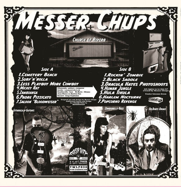 Messer Chups : Church Of Reverb (LP, Ltd, RE)