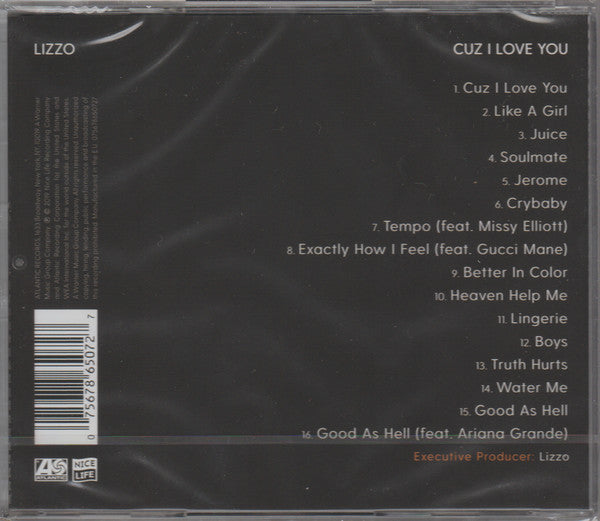 Lizzo : Cuz I Love You (CD, Album, RE, Sup)