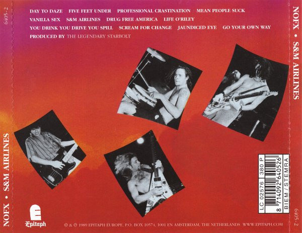 NOFX : S & M Airlines (CD, Album, RE, RP)