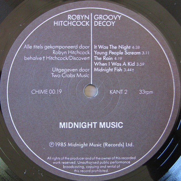 Robyn Hitchcock : Groovy Decoy (LP, Album)
