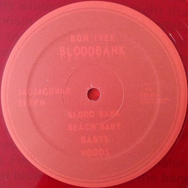 Bon Iver : Blood Bank (12", EP, Ltd, RE, Red)