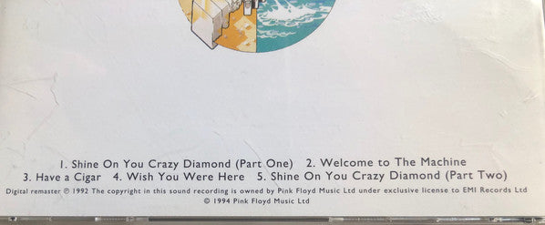 Pink Floyd : Wish You Were Here (CD, Album, RE, RM)