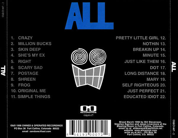 ALL (2) : Greatest Hits?! (CD, Comp)