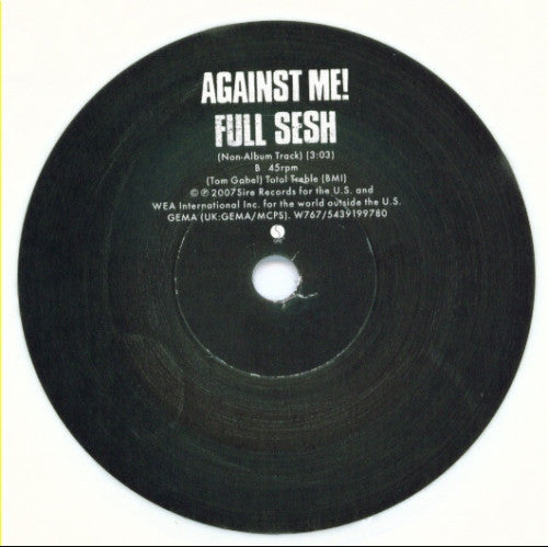 Against Me! : White People For Peace (7", Single, Whi)