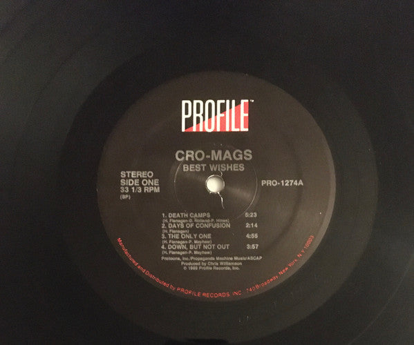 Cro-Mags : Best Wishes (LP, Album, (SP)