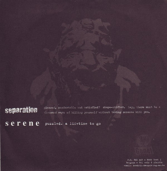 Separation (2) / Serene (7) : Separation / Serene (7", EP)