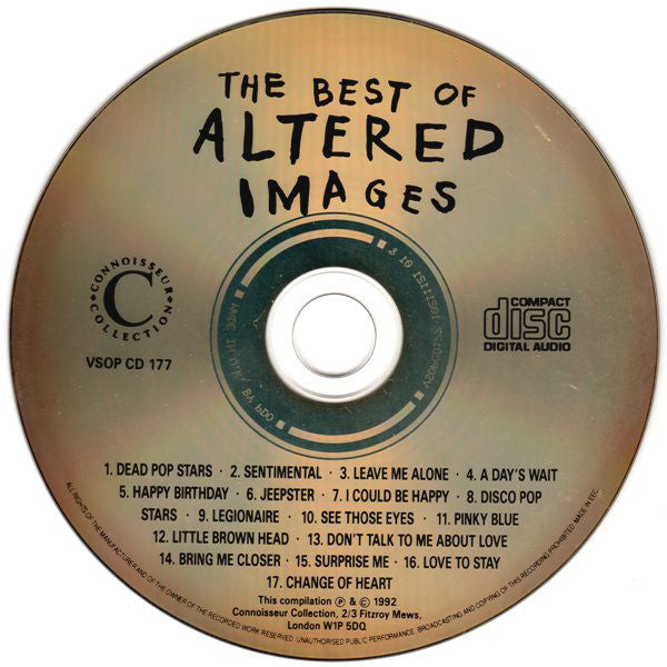 Altered Images : The Best Of Altered Images (CD, Comp)