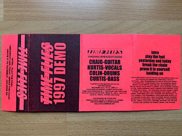 Time Flies : 1997 Demo (Cass, S/Sided, EP, Red)